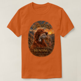 Irish Setter mit Chukar Rebhuhn ,Art T-Shirt