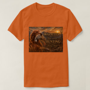 Irish Setter mit Chukar Rebhuhn ,Art T-Shirt