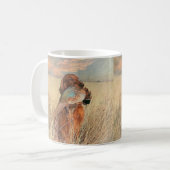 Irish Setter mit Fasan Kaffeetasse (Vorderseite Links)