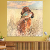 Irish Setter mit Fasan Leinwanddruck (Insitu (Wohnzimmer))
