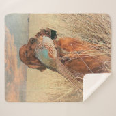 Irish Setter mit Fasan Sherpadecke (Vorderseite (Horizontal))