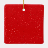 Irish Setter mit Santa Claus Hat Keramikornament (Rückseite)