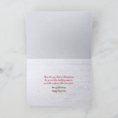 Irish Setter mit Snowman Feiertagskarte (Innenseite)