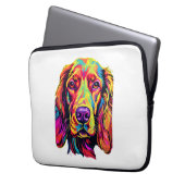 Irish Setter Neon Design Laptopschutzhülle (Vorderseite Links)