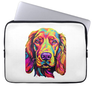 Irish Setter Neon Design Laptopschutzhülle