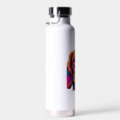 Irish Setter Neon Design Trinkflasche (Rechts)