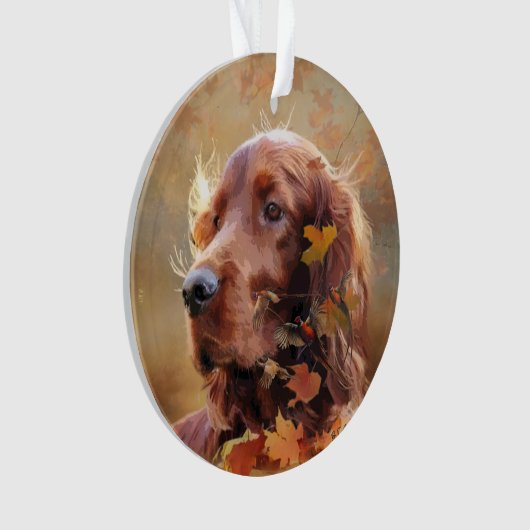 Irish Setter Ornament (Vorderseite)