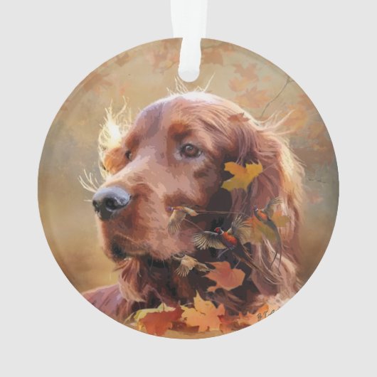 Irish Setter Ornament (Rückseite)
