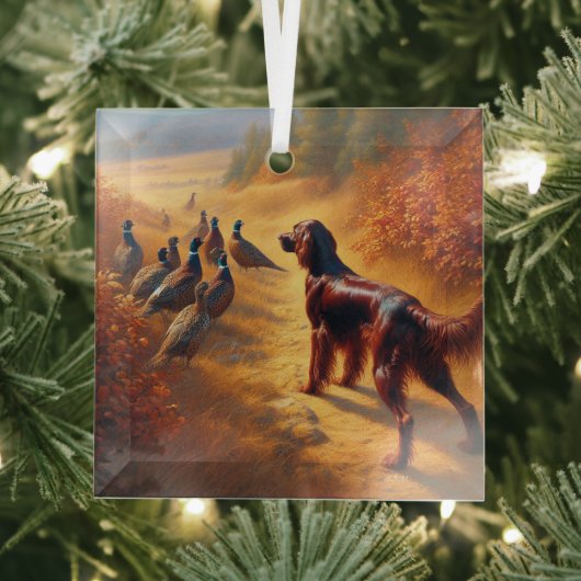 Irish Setter Ornament Aus Glas (Insitu)