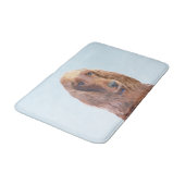 Irish Setter Painting - Niedliche Original Dog Art Badematte (Schrägansicht)