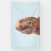 Irish Setter Painting - Niedliche Original Dog Art Banner (Vertikal)