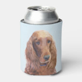 Irish Setter Painting - Niedliche Original Dog Art Dosenkühler (Kanne Vorderseite)