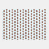 Irish Setter Painting - Niedliche Original Dog Art Geschenkpapier Set (Vorderseite)