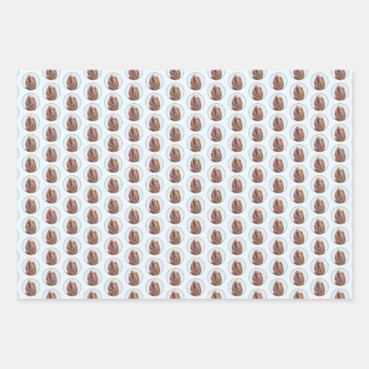 Irish Setter Painting - Niedliche Original Dog Art Geschenkpapier Set (Vorderseite)