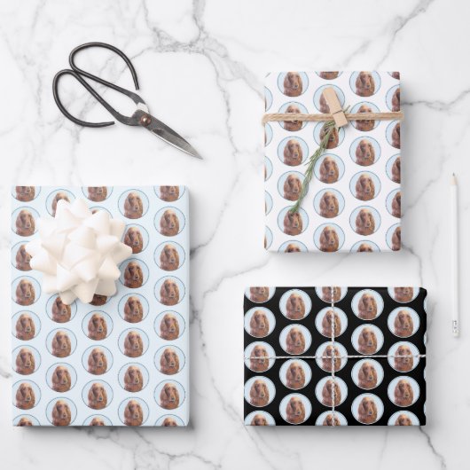 Irish Setter Painting - Niedliche Original Dog Art Geschenkpapier Set (Vorderseite)