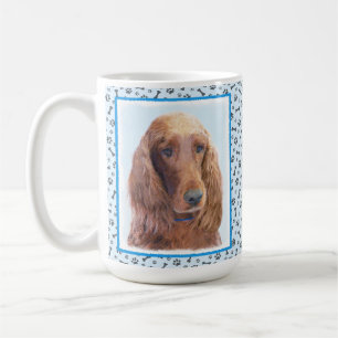 Irish Setter Painting - Niedliche Original Dog Art Kaffeetasse