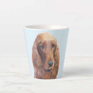 Irish Setter Painting - Niedliche Original Dog Art Milchtasse