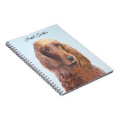 Irish Setter Painting - Niedliche Original Dog Art Notizblock (Rechte Seite)