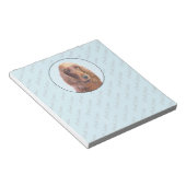 Irish Setter Painting - Niedliche Original Dog Art Notizblock (angewinkelt)