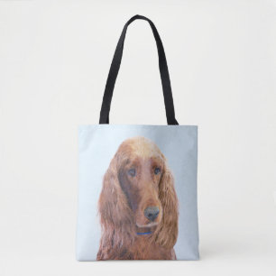 Irish Setter Painting - Niedliche Original Dog Art Tasche