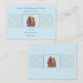 Irish Setter Painting - Niedliche Original Dog Art Visitenkarte (Vorne/Hinten)