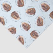 Irish Setter Painting Red Niedlich Original Dog Ar Seidenpapier (Ausschnitt)