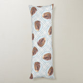 Irish Setter Painting Red Niedlich Original Dog Ar Seitenschläferkissen (Rückseite (Vertikal))