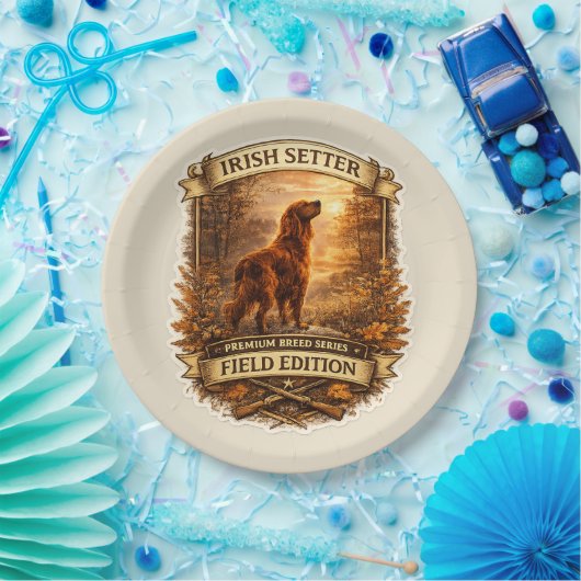 Irish Setter Pappteller (Party)
