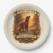 Irish Setter Pappteller (Vorderseite)