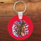 Irish Setter Patriot Schlüsselanhänger (Rückseite)