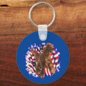 Irish Setter Patriot Schlüsselanhänger (Vorderseite)