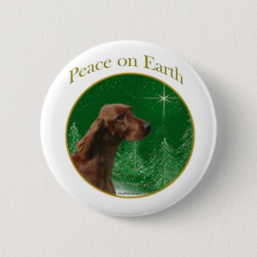 Irish Setter Peace Button (Vorderseite)