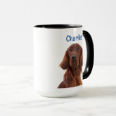 Irish Setter Personalisiert zweiseitig Tasse (VorderseiteRechts)