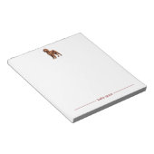 Irish Setter Personalisierte Notepad Notizblock (angewinkelt)