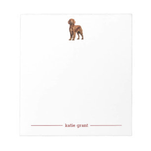 Irish Setter Personalisierte Notepad Notizblock