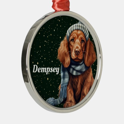 Irish Setter Personalisierter Weihnachtsschmuck (Rechts)