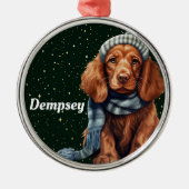 Irish Setter Personalisierter Weihnachtsschmuck (Vorne)