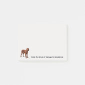 Irish Setter Personalize Post-it Klebezettel (Vorderseite)