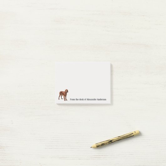 Irish Setter Personalize Post-it Klebezettel (Auf Schreibtisch)