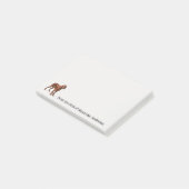 Irish Setter Personalize Post-it Klebezettel (angewinkelt)
