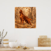 Irish Setter,  Poster (Küche)