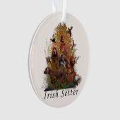 Irish Setter Poster Fleece Blanket Ornament (Vorderseite)