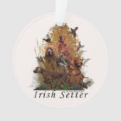 Irish Setter Poster Fleece Blanket Ornament (Vorderseite)