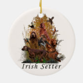 Irish Setter Poster Fleece Blanket Ornament (Hinten)