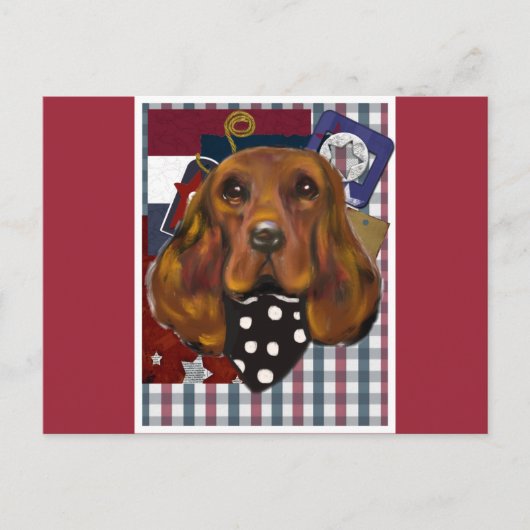 IRISH SETTER POSTKARTE (Vorderseite)