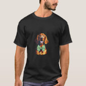 IRISH SETTER Rasse 4 Blatt Kleeblatt Krawatte DOG  T-Shirt (Vorderseite)
