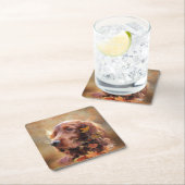 Irish Setter Rechteckiger Pappuntersetzer (Vor Ort)