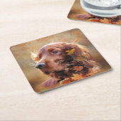 Irish Setter Rechteckiger Pappuntersetzer (angewinkelt)