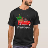 Irish Setter Red Truck Weihnachtsbaum Xmas Dog T-Shirt (Vorderseite)
