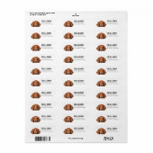 Irish Setter Rücksendeadressen-Aufkleber (Vorne)